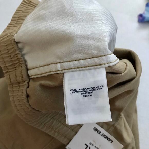 Lands' End NWT Khaki Pull On Shorts Men XXL (44-46) - Picture 8 of 9